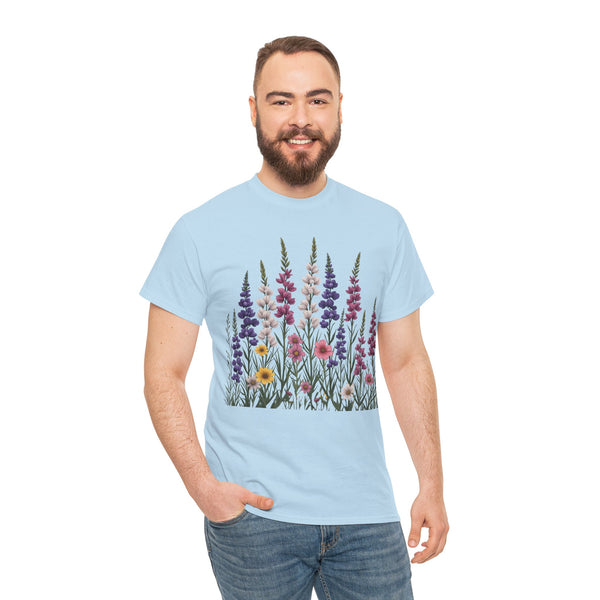 Wildflowers, Graphic T-Shirts for Women, Floral Shirt, Womens Short Sleeve, Ladies Graphic Tees #5124TTS