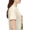 Wildflowers and Orange Roses, Graphic T-Shirts for Women, Floral Shirt, Womens Short Sleeve, Ladies Graphic Tees #5047TTS