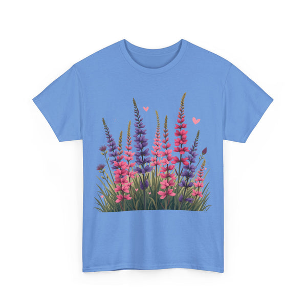 Wildflowers, Graphic T-Shirts for Women, Floral Shirt, Womens Short Sleeve, Ladies Graphic Tees #5119TTS