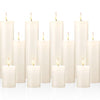 4 Sets 12 Pieces Ivory Pillar Candles Dripless Unscented Candles Paraffin Wax Tall Candles for Relaxation Wedding Spa Birthday Holiday Bath Party Restaurant Home Decor, 2'' x 3'', 2'' x 6'', 2'' x 9''