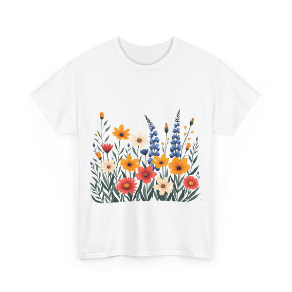 Wildflowers, Graphic T-Shirts for Women, Floral Shirt, Womens Short Sleeve, Ladies Graphic Tees #5111TTS