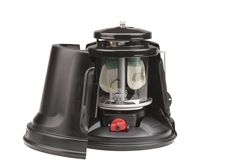 Coleman QuickPack Deluxe+ 1000 Lumens Propane Lantern with Carry Case, 2-Mantle Lantern with Automatic Ignition, Adjustable Brightness, & Pressure Control, Great for Camping, Power Outage, & More
