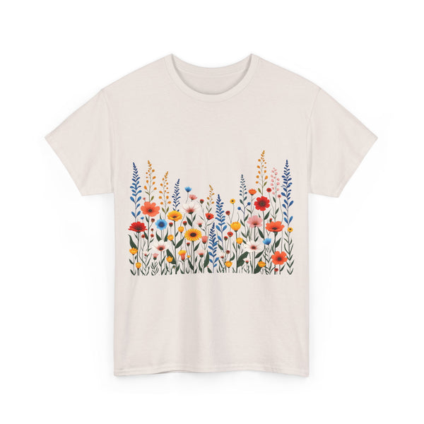 Wildflowers, Graphic T-Shirts for Women, Floral Shirt, Womens Short Sleeve, Ladies Graphic Tees #5107TTS
