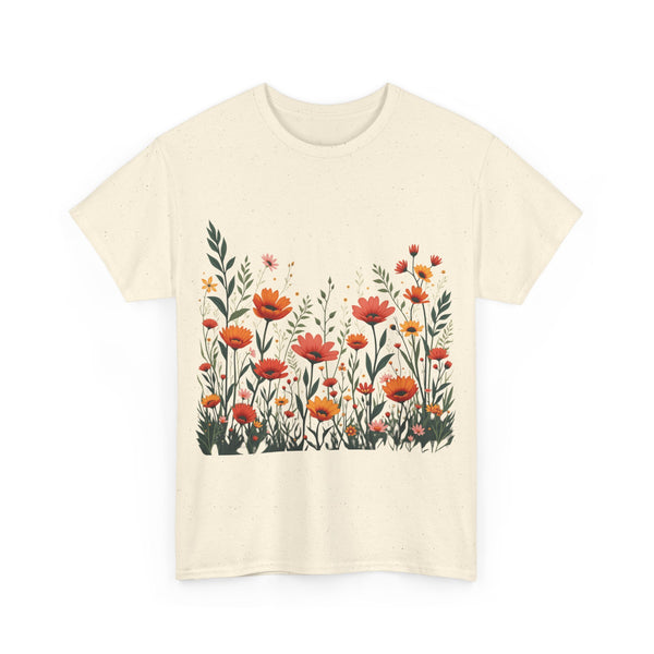 Wildflowers, Graphic T-Shirts for Women, Floral Shirt, Womens Short Sleeve, Ladies Graphic Tees #5102TTS
