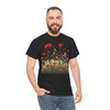 Wildflowers and Red Roses, Graphic T-Shirts for Women, Floral Shirt, Womens Short Sleeve, Ladies Graphic Tees #5032TTS