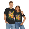 Wildflowers and Yellow Roses, Graphic T-Shirts for Women, Floral Shirt, Womens Short Sleeve, Ladies Graphic Tees #5135TTS