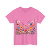 Wildflowers, Graphic T-Shirts for Women, Floral Shirt, Womens Short Sleeve, Ladies Graphic Tees #5106TTS