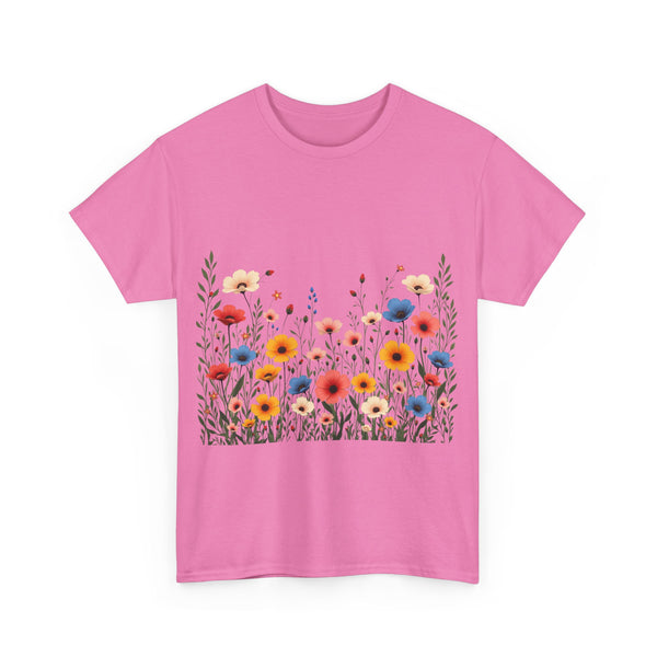 Wildflowers, Graphic T-Shirts for Women, Floral Shirt, Womens Short Sleeve, Ladies Graphic Tees #5106TTS