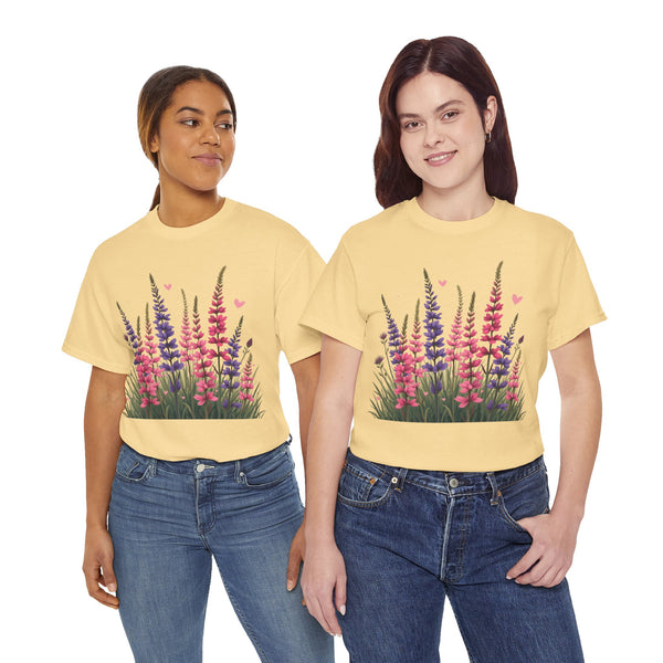 Wildflowers, Graphic T-Shirts for Women, Floral Shirt, Womens Short Sleeve, Ladies Graphic Tees #5119TTS