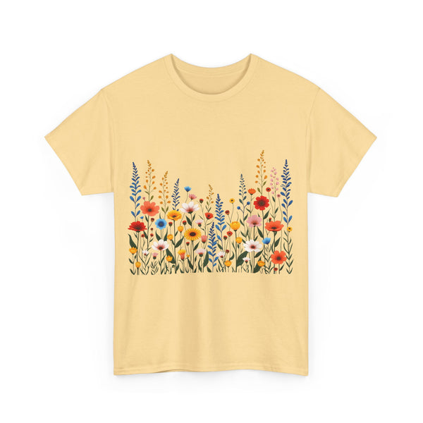 Wildflowers, Graphic T-Shirts for Women, Floral Shirt, Womens Short Sleeve, Ladies Graphic Tees #5107TTS
