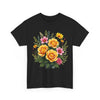 Wildflowers and Yellow Roses, Graphic T-Shirts for Women, Floral Shirt, Womens Short Sleeve, Ladies Graphic Tees #5135TTS