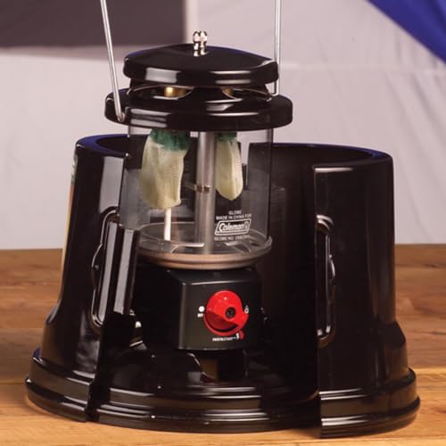 Coleman QuickPack Deluxe+ 1000 Lumens Propane Lantern with Carry Case, 2-Mantle Lantern with Automatic Ignition, Adjustable Brightness, & Pressure Control, Great for Camping, Power Outage, & More