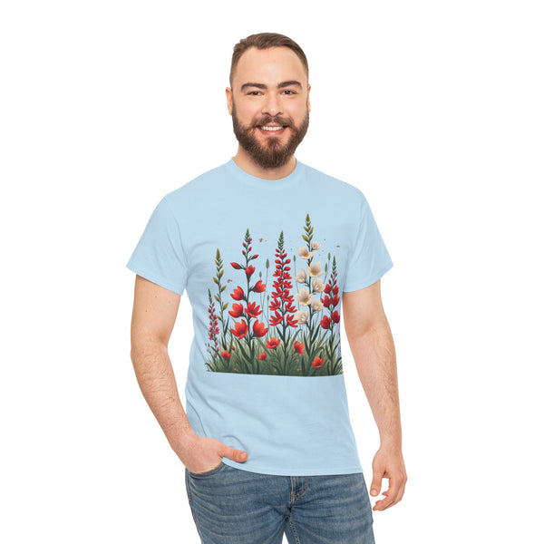 Wildflowers, Graphic T-Shirts for Women, Floral Shirt, Womens Short Sleeve, Ladies Graphic Tees #5122TTS