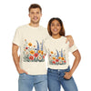 Wildflowers, Graphic T-Shirts for Women, Floral Shirt, Womens Short Sleeve, Ladies Graphic Tees #5111TTS