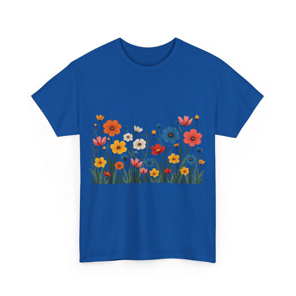 Wildflowers, Graphic T-Shirts for Women, Floral Shirt, Womens Short Sleeve, Ladies Graphic Tees #5112TTS