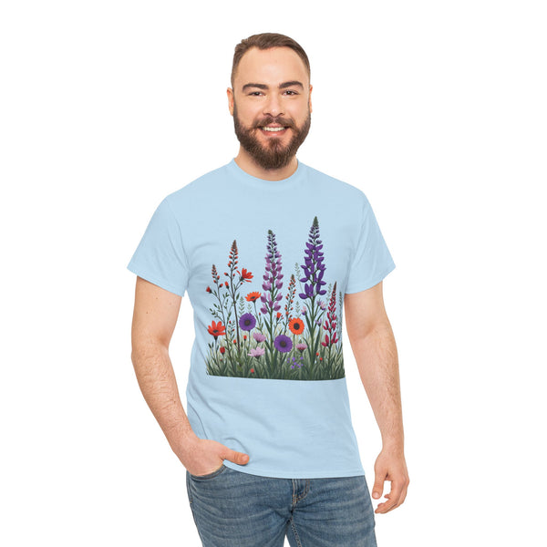 Wildflowers, Graphic T-Shirts for Women, Floral Shirt, Womens Short Sleeve, Ladies Graphic Tees #5125TTS