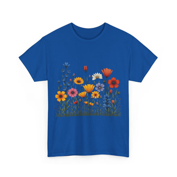 Wildflowers, Graphic T-Shirts for Women, Floral Shirt, Womens Short Sleeve, Ladies Graphic Tees #5116TTS