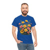 Wildflowers and Pink & Yellow Roses, Graphic T-Shirts for Women, Floral Shirt, Womens Short Sleeve, Ladies Graphic Tees #5141TTS