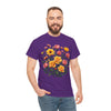 Wildflowers and Pink & Yellow Roses, Graphic T-Shirts for Women, Floral Shirt, Womens Short Sleeve, Ladies Graphic Tees #5139TTS