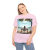 My Happy Place, Woman on Bench, Looking at Waves,  Safe Place T-Shirt, Finding My Happy Place Top, Ocean Waves,  #5003STS