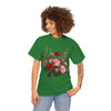 Wildflowers and Red & Pink Roses, Graphic T-Shirts for Women, Floral Shirt, Womens Short Sleeve, Ladies Graphic Tees #5132TTS