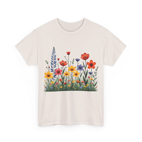 Wildflowers, Graphic T-Shirts for Women, Floral Shirt, Womens Short Sleeve, Ladies Graphic Tees #5117TTS