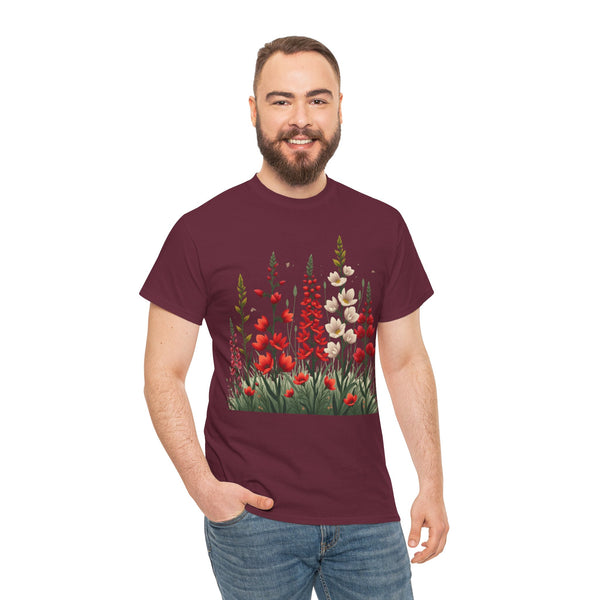Wildflowers, Graphic T-Shirts for Women, Floral Shirt, Womens Short Sleeve, Ladies Graphic Tees #5122TTS