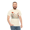 Wildflowers and Orange Roses, Graphic T-Shirts for Women, Floral Shirt, Womens Short Sleeve, Ladies Graphic Tees #5042TTS