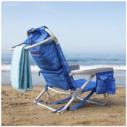 Tommy Bahama Backpack Beach Chair 2 Pack (Sailfish and Palms), Aluminum, Multicolor