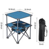 ZXFODX Folding Camping Table,Beach Tables for Sand Foldable,Camp Table,Comes with 4 Cup Holders and Storage Bags,Quick Unfolding and Folding,Suitable for Camping