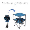ZXFODX Folding Camping Table,Beach Tables for Sand Foldable,Camp Table,Comes with 4 Cup Holders and Storage Bags,Quick Unfolding and Folding,Suitable for Camping