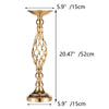 Versatile Metal Flower Arrangement, Candle Holder Stand Set for Wedding Party Dinner Centerpiece Event Restaurant Hotel Decoration (Gold, 10 x M)