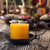 AGLARY 2PCS Matte Black Iron Pillar Candle Holders, with Handle, Simple Industrial Style ,Table Centerpiece Decoration,with Safety Spike.