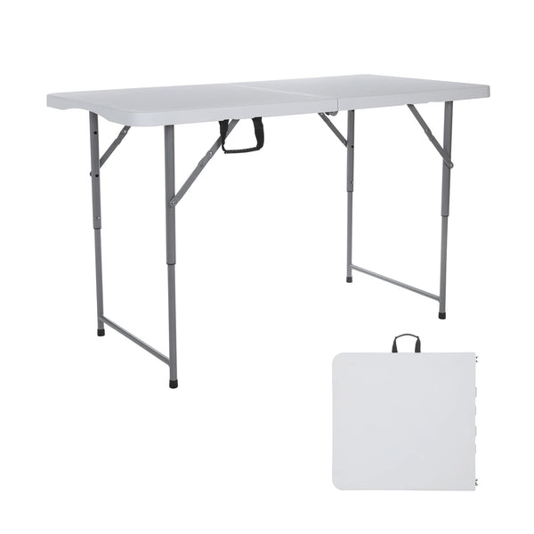 ANJONG ANJ 4ft Folding Table Outdoor Tables Picnic Table Barbecue Camping Tables Courtyard Leisure Portable Tables Balcony Table