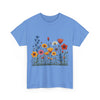 Wildflowers, Graphic T-Shirts for Women, Floral Shirt, Womens Short Sleeve, Ladies Graphic Tees #5116TTS