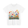 Wildflowers, Graphic T-Shirts for Women, Floral Shirt, Womens Short Sleeve, Ladies Graphic Tees #5108TTS