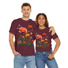 Wildflowers and Orange Roses, Graphic T-Shirts for Women, Floral Shirt, Womens Short Sleeve, Ladies Graphic Tees #5044TTS