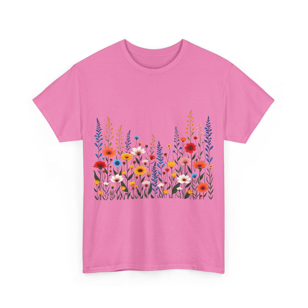 Wildflowers, Graphic T-Shirts for Women, Floral Shirt, Womens Short Sleeve, Ladies Graphic Tees #5107TTS