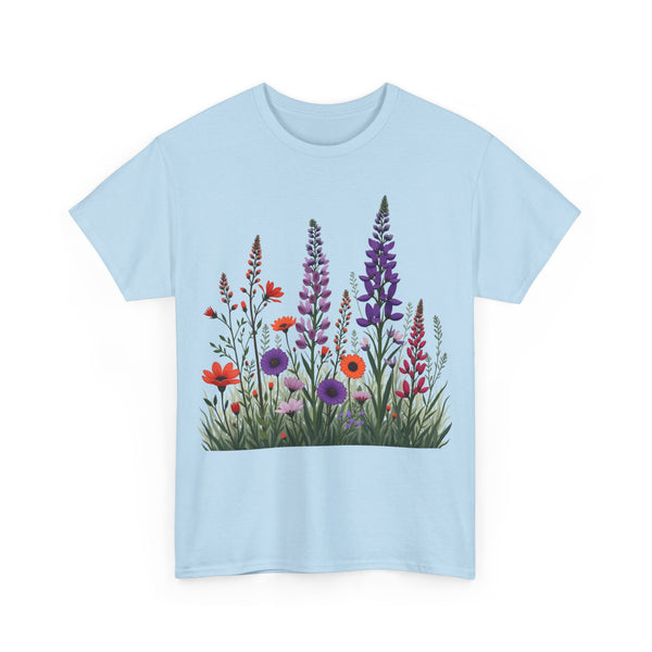 Wildflowers, Graphic T-Shirts for Women, Floral Shirt, Womens Short Sleeve, Ladies Graphic Tees #5125TTS