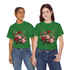 Wildflowers and Red & Pink Roses, Graphic T-Shirts for Women, Floral Shirt, Womens Short Sleeve, Ladies Graphic Tees #5132TTS