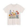 Wildflowers, Graphic T-Shirts for Women, Floral Shirt, Womens Short Sleeve, Ladies Graphic Tees #5116TTS