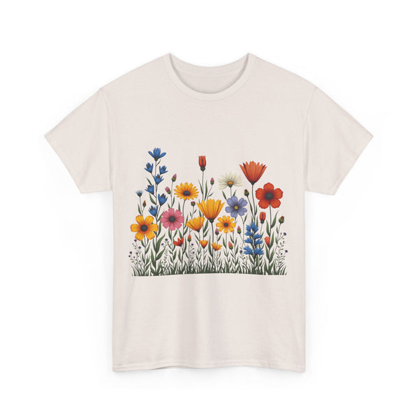 Wildflowers, Graphic T-Shirts for Women, Floral Shirt, Womens Short Sleeve, Ladies Graphic Tees #5116TTS