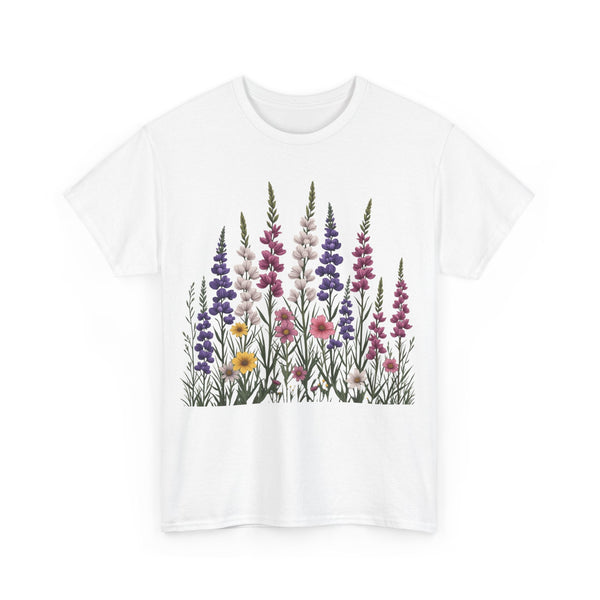 Wildflowers, Graphic T-Shirts for Women, Floral Shirt, Womens Short Sleeve, Ladies Graphic Tees #5124TTS