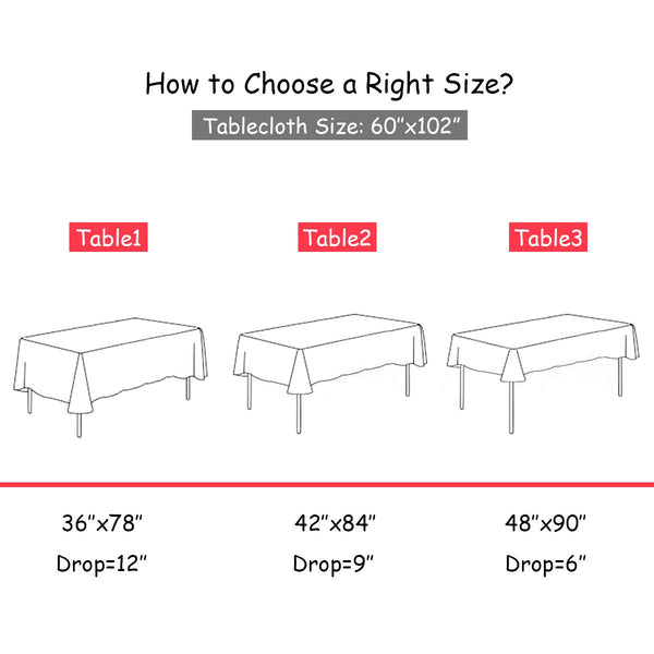 Giantex 10 Pieces Table Cloth, Checkered Tablecloth Rectangle |60"X102", Wrinkle Resistant Gingham Table Cloths, Buffalo Plaid Table Cover for Kitchen Dining Wedding, Picnic Table Cloth