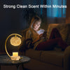 Yeuslor Candle Warmer Lamp for Jar Candles with Adjustable Brightness&Timer,Handcrafted Crystal&Wooden Base,Candle Lamp Luxurious Design+2Bulbs,Home Decoration Electric Candle lamp(Gold C-Shaped)