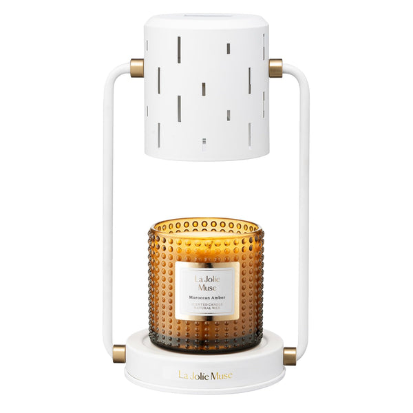 LA JOLIE MUSE Candle Warmer Lamp with Timer, Stepless Dimming Candle Warmer, Dimmable Candle Lamp, Electric Candle Melter, Compatible with Small & Large Candle