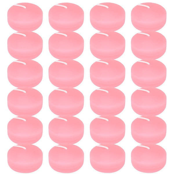 10 Hour Pink Floating Candles Large 3" Unscented Dripless Water Wax Floating Candles for Vases, Centerpieces at Wedding, Party, Pool, Holidays, Set of 12
