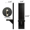 Wall Candle Sconces Set of 2, Decorative Wooden Candle Holder, Farmhouse Candle Sconce, Living Room Wall Decoration (Solid Black)