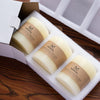 MOZEAL 3" x 4" Hand-Poured Unscented White Pillar Candles,Dripless Candles Set of 3,Smokeless,Clean Burning,Approx 60 Hours Burn Time,Wedding,Dinner,Christmas and Home Decor(3 Inch Width Series)