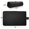 Tirrinia Outdoors Waterproof Blanket, Sherpa Fleece Stadium Windproof Throw Mat for Camping, Picnic, Traveling, Boat, Football - Machine Washable, Black
